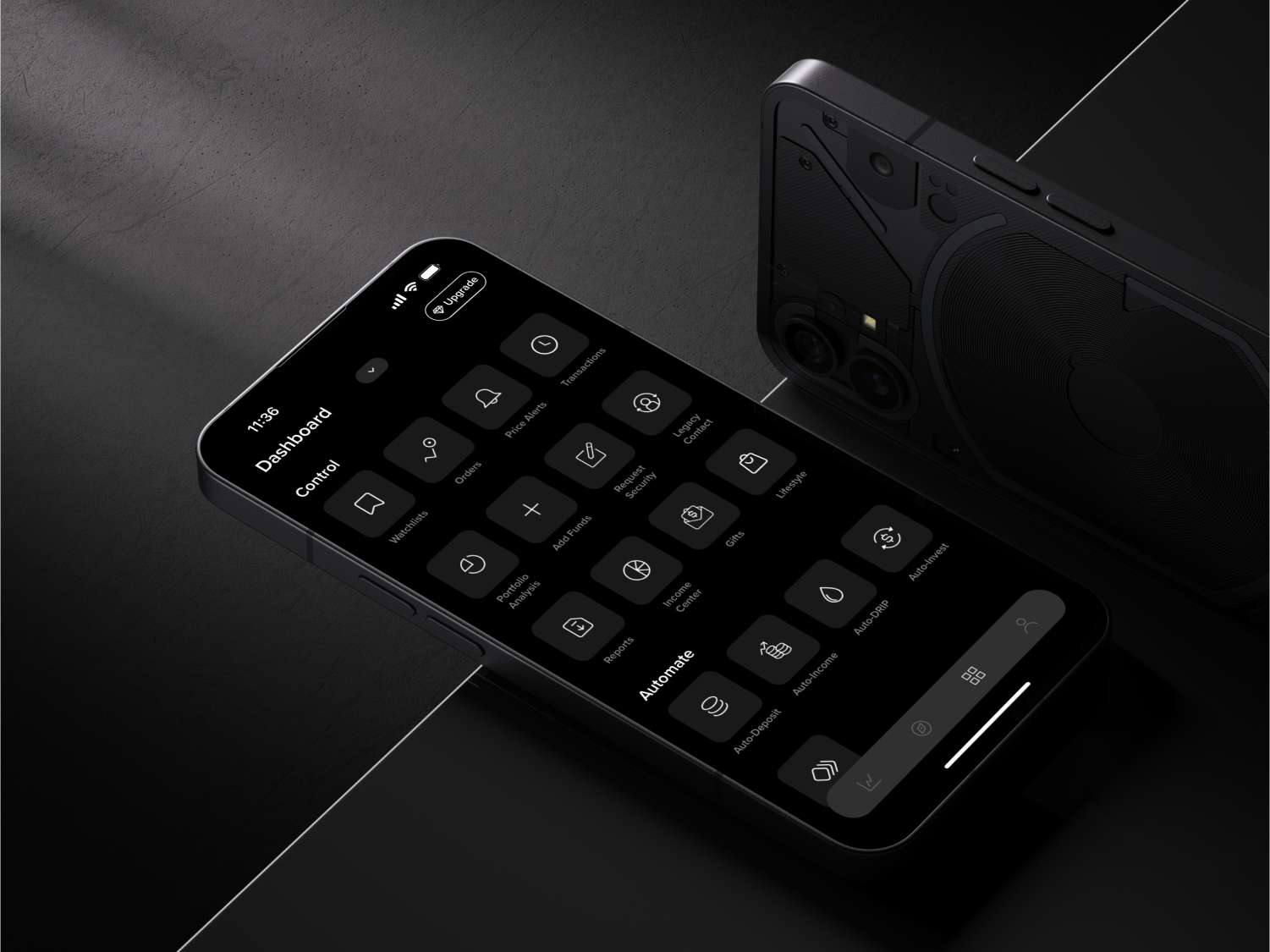 baraka — Dashboard interface with app icon grid