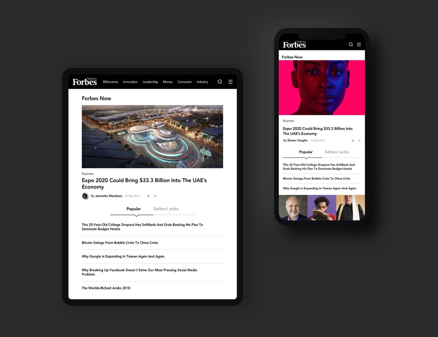 Forbes Middle East — Full layout