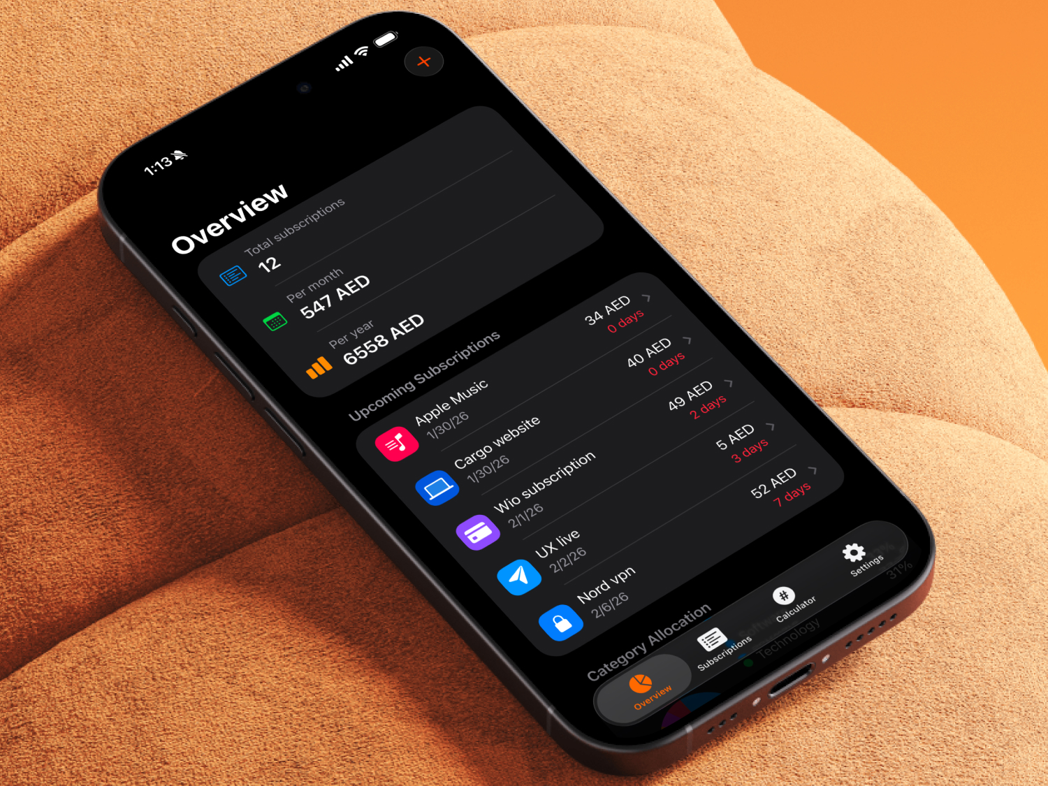 Subscrr — Analytics and spending insights